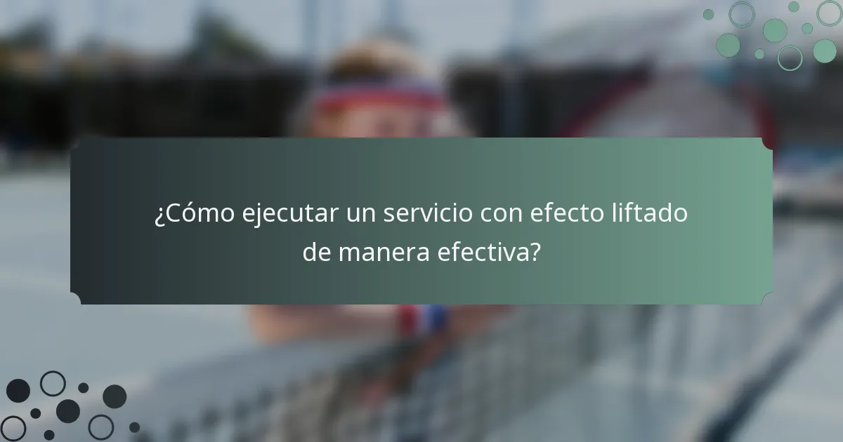 ¿Cómo ejecutar un servicio con efecto liftado de manera efectiva?